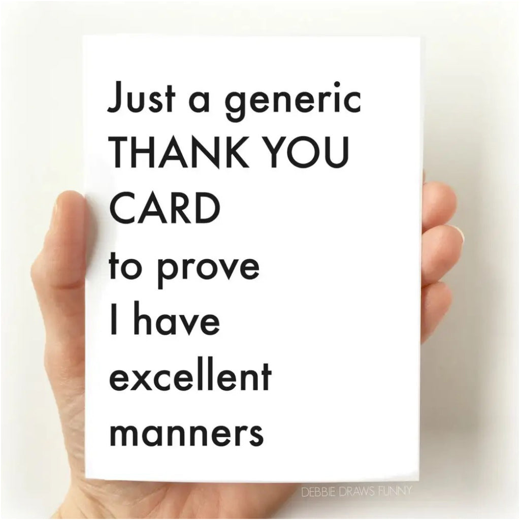 Generic Thank You Card