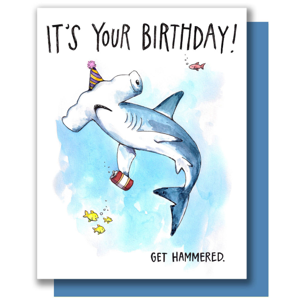 Get Hammered Shark Card