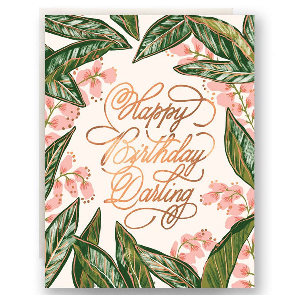 Ginger Blossom Birthday Card