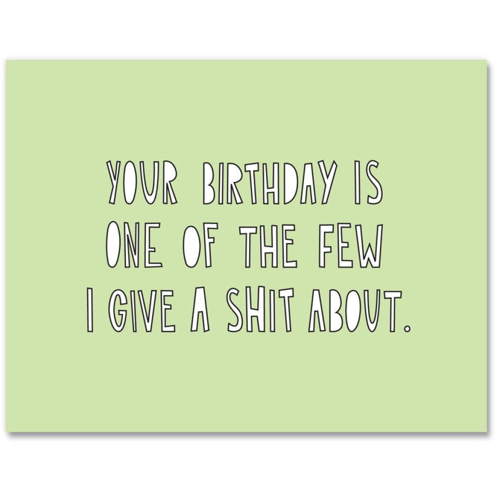 Give A Shit Birthday Card