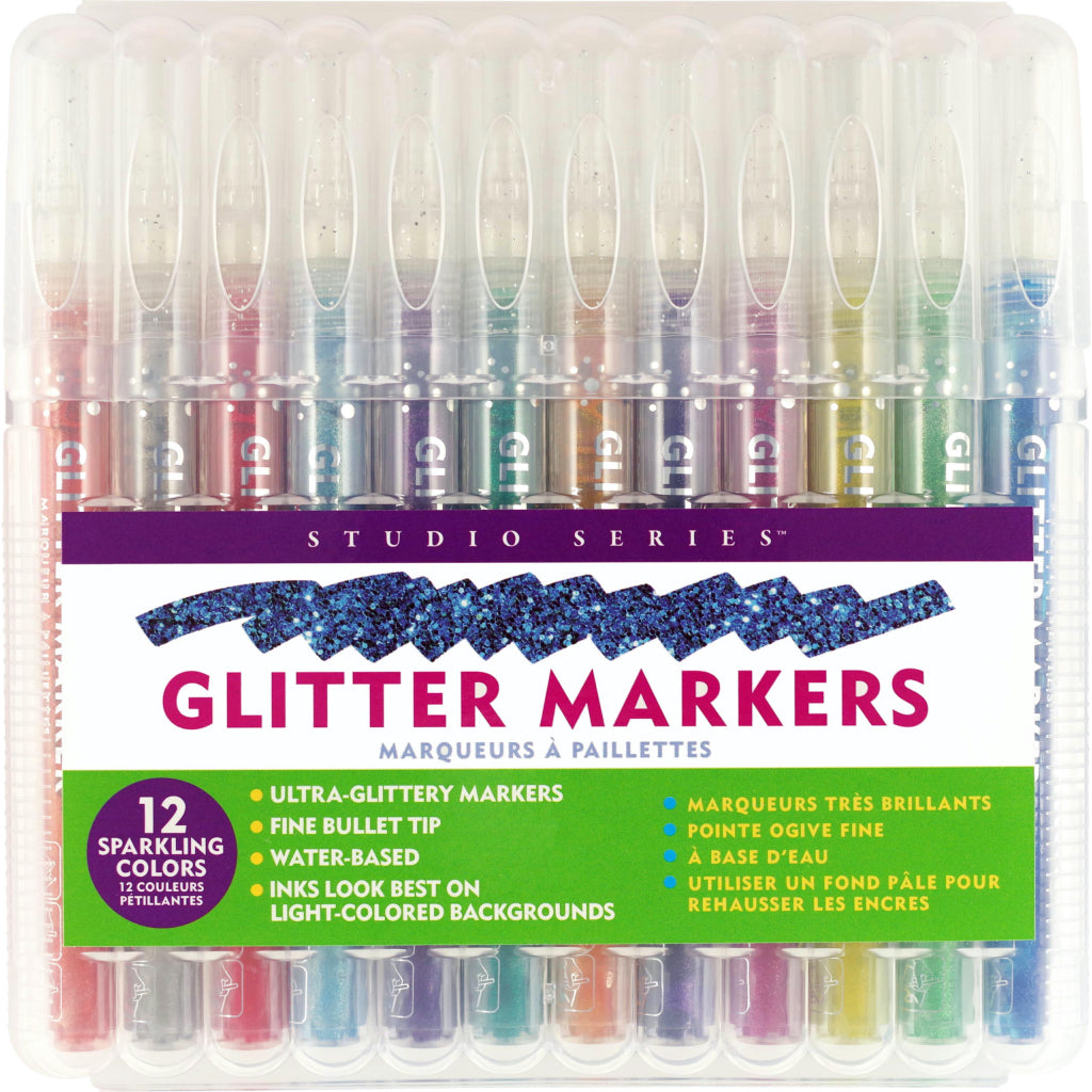 Glitter Markers Set of 12