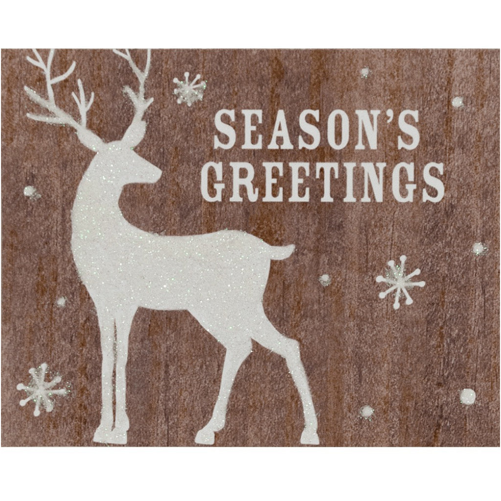 Glittered Deer Boxed Christmas Cards