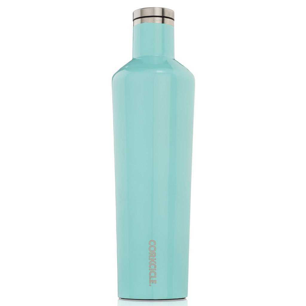Gloss Turquoise Canteen 25oz