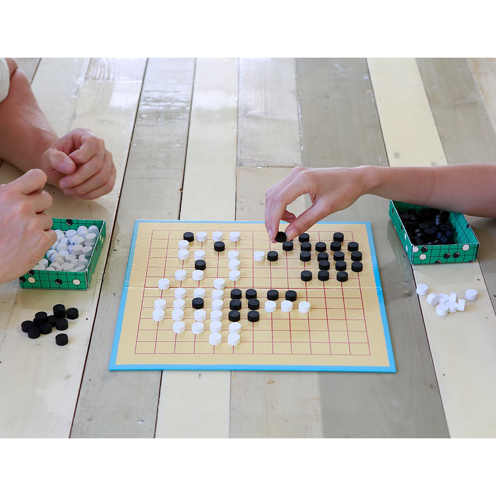 Action shot of Go Game.