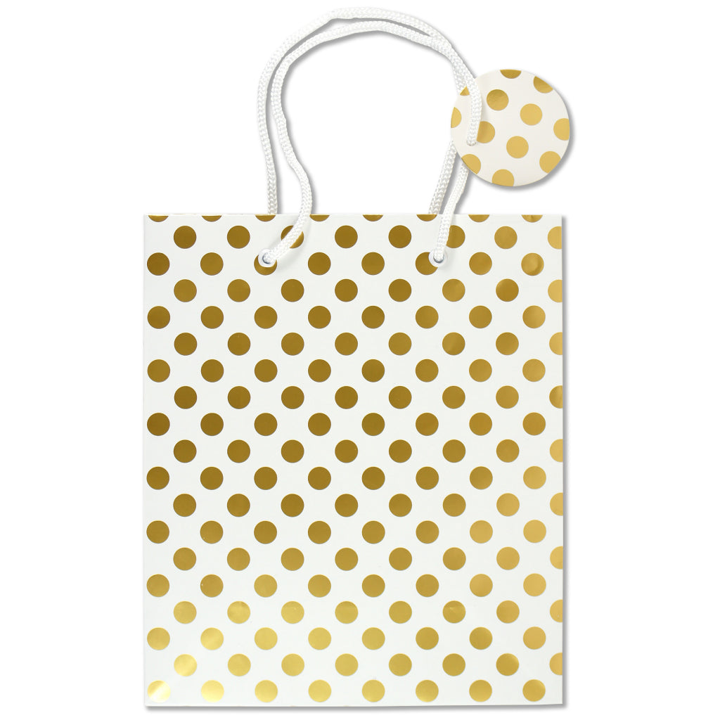 Gold Dots Deluxe Gift Bag