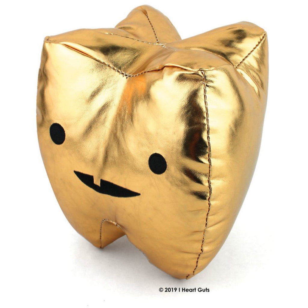 Side view of Gold Tooth Plush.