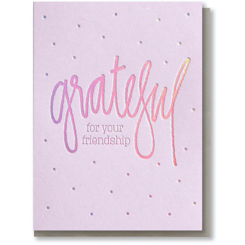 Grateful Friendship Foil Card