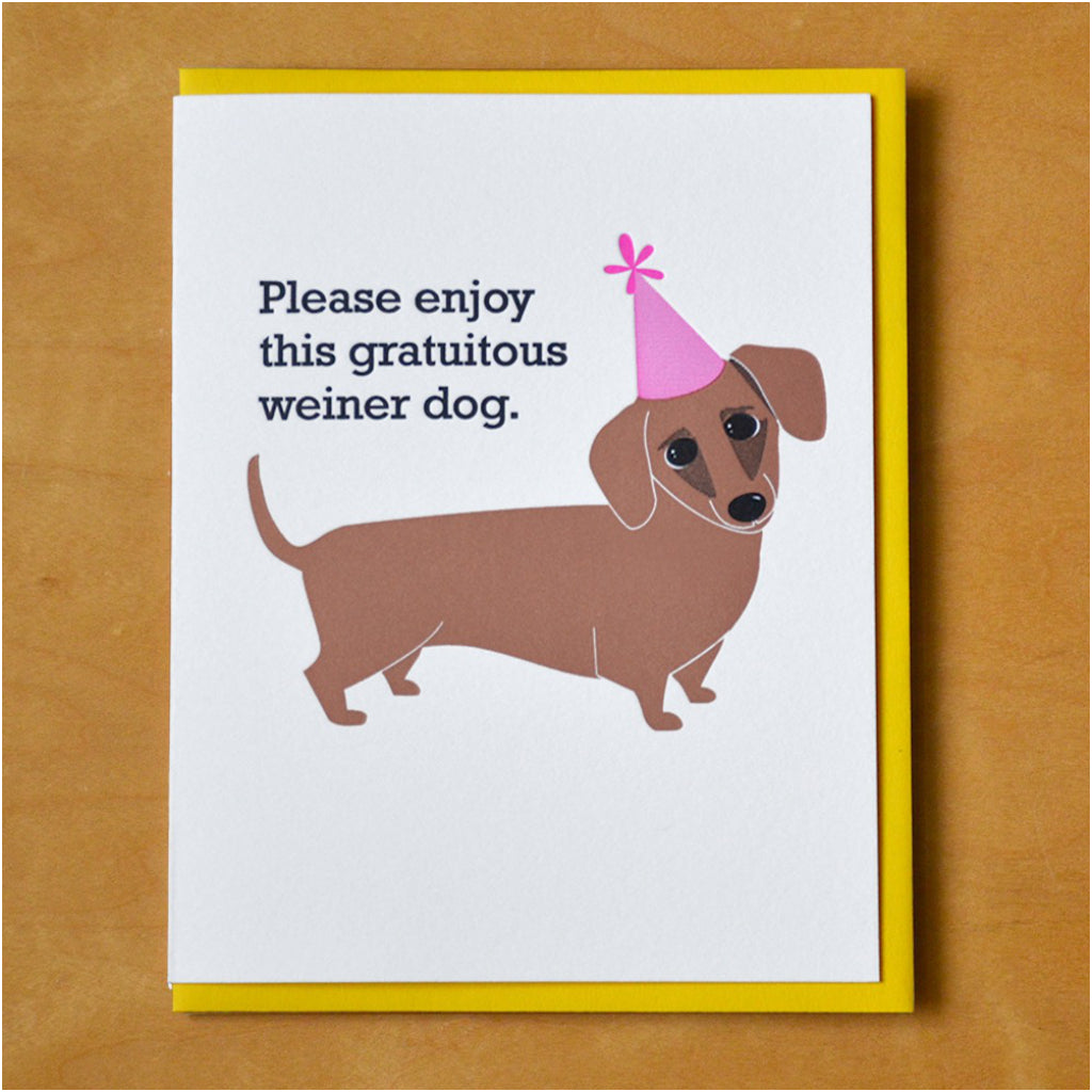 Gratuitous Weiner Dog Card