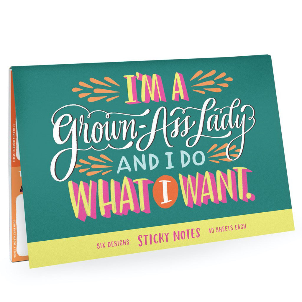 Grown-Ass Lady Sticky Notes Pack