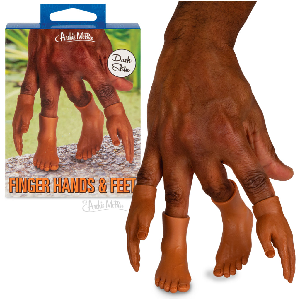 Hand & Foot Finger Puppets Set - Dark