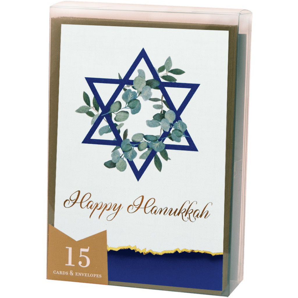 Hanukkah Greenery Boxed Cards