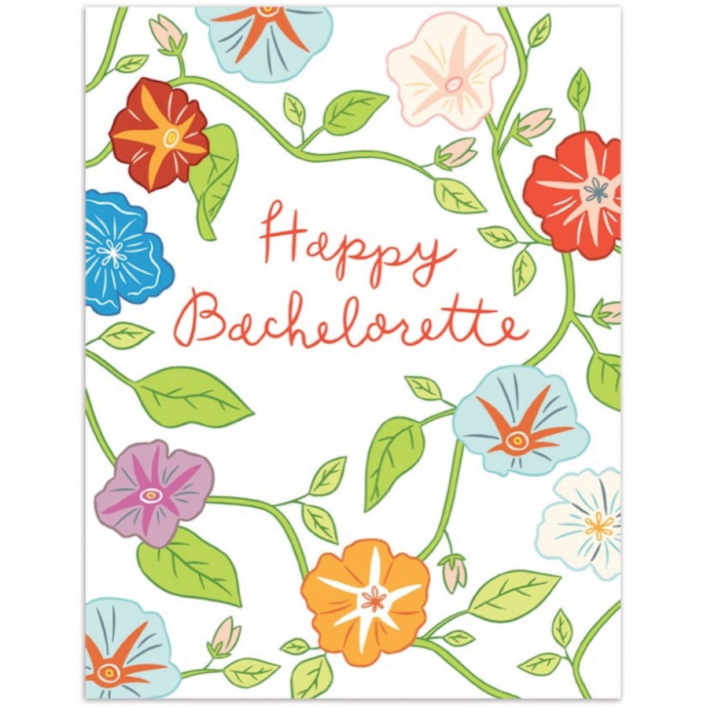 Happy Bachelorette Florals Card
