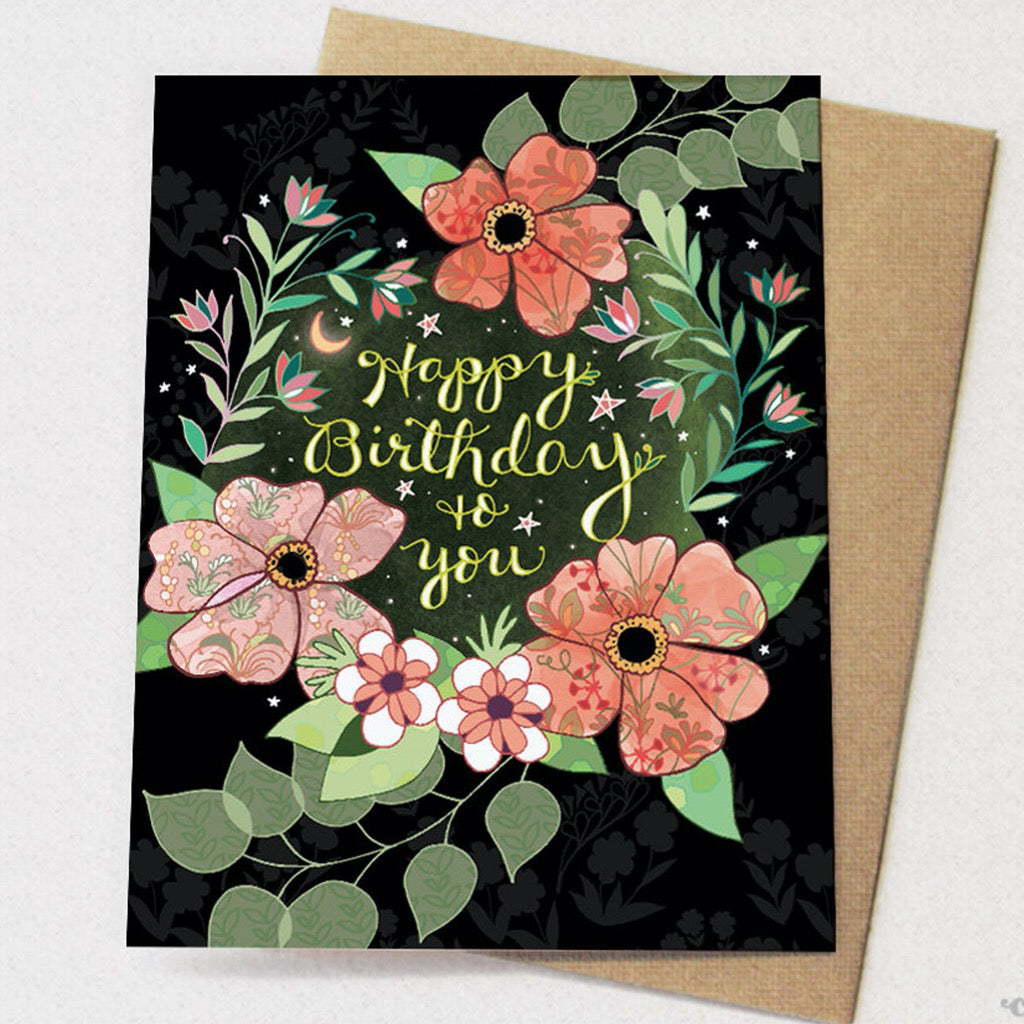 Happy Birthday To You Flowers Card