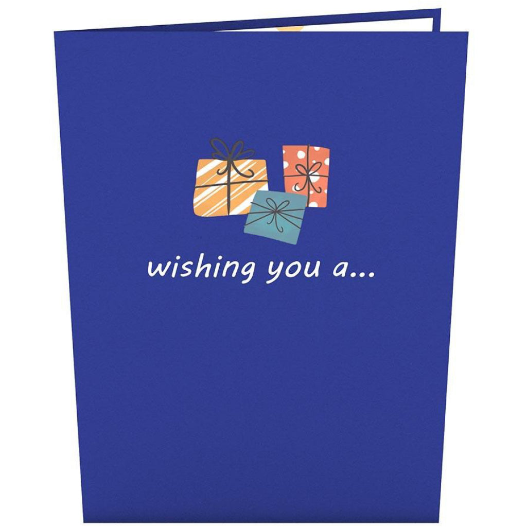 Happy Birthday Words 3D Pop Up Card Cover