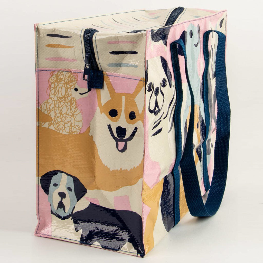 Happy Dogs Shoulder Tote Side view