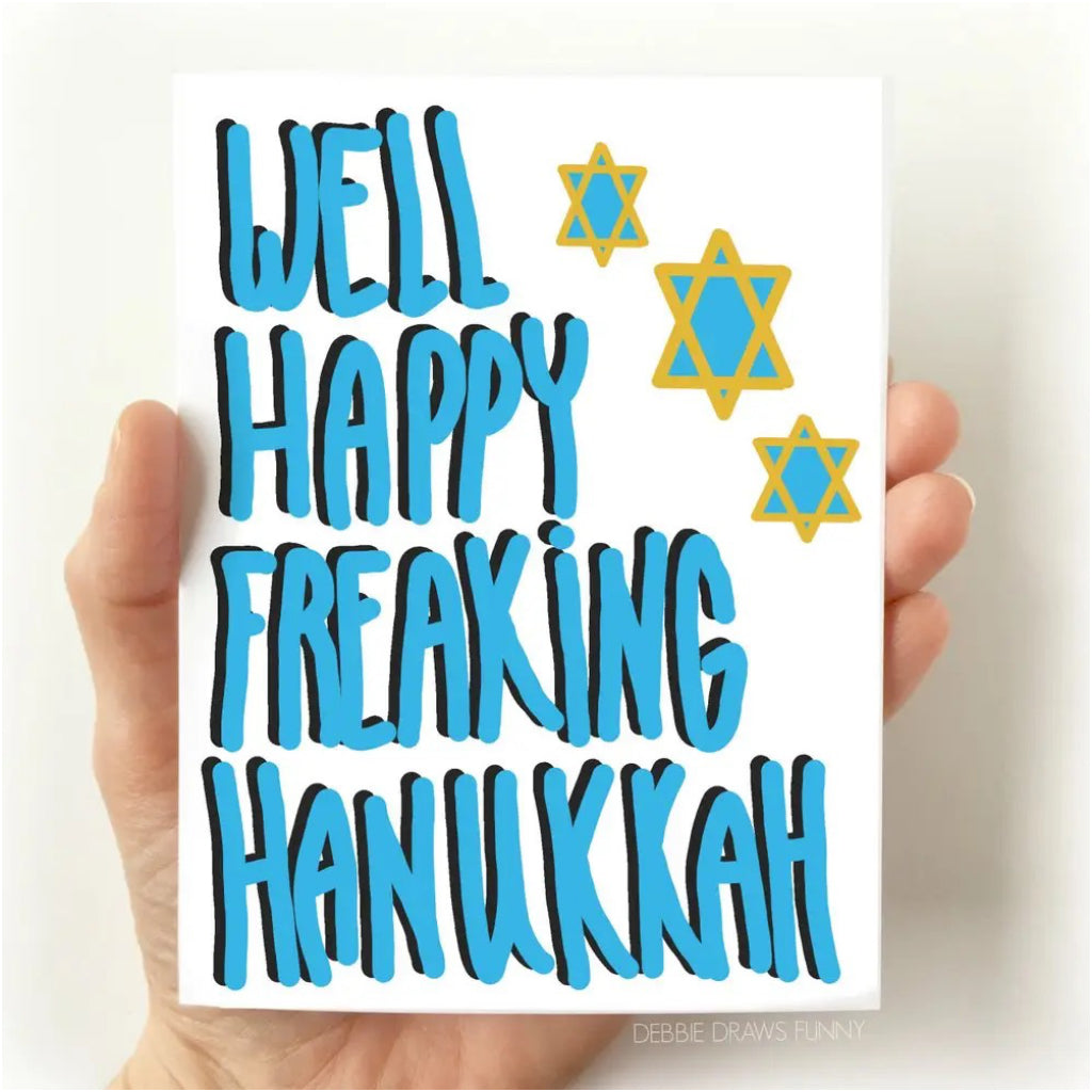 Happy Freaking Hanukkah Card