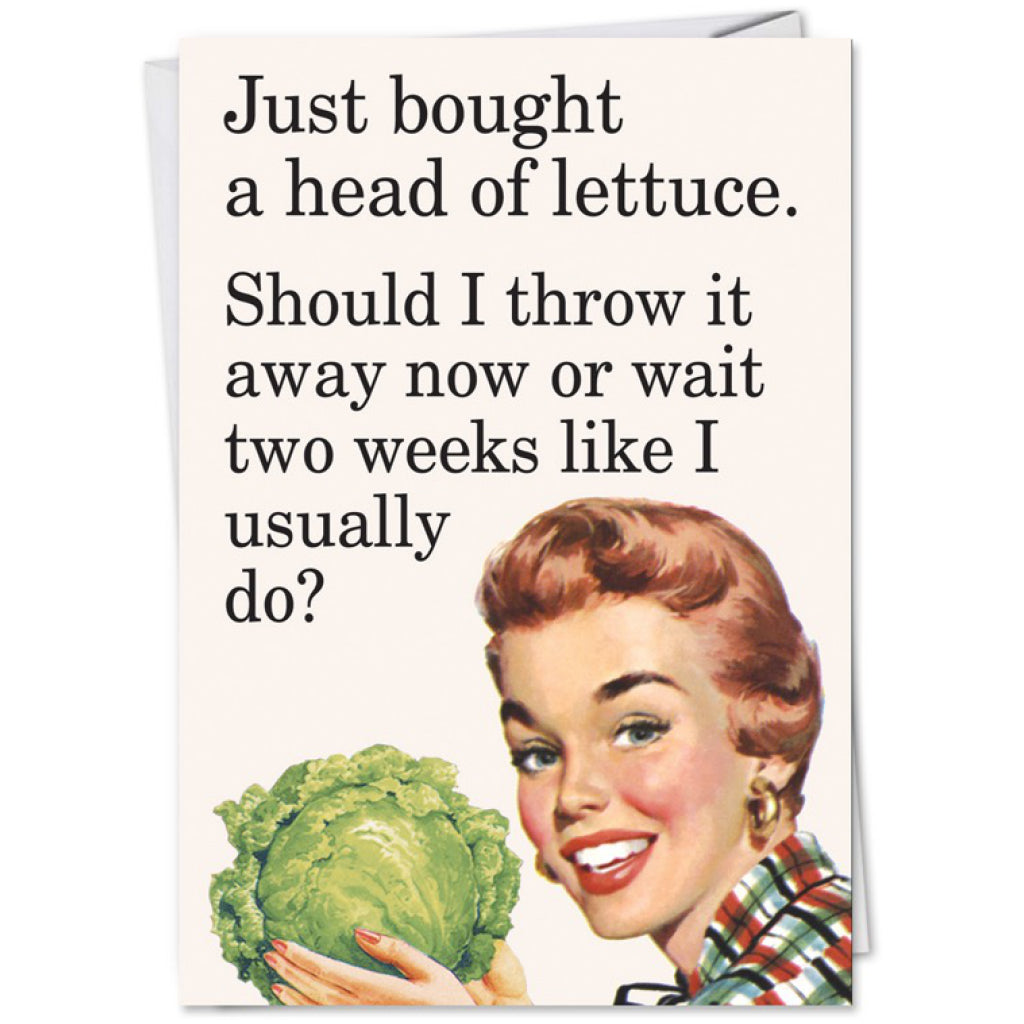 Head Of Lettuce Card