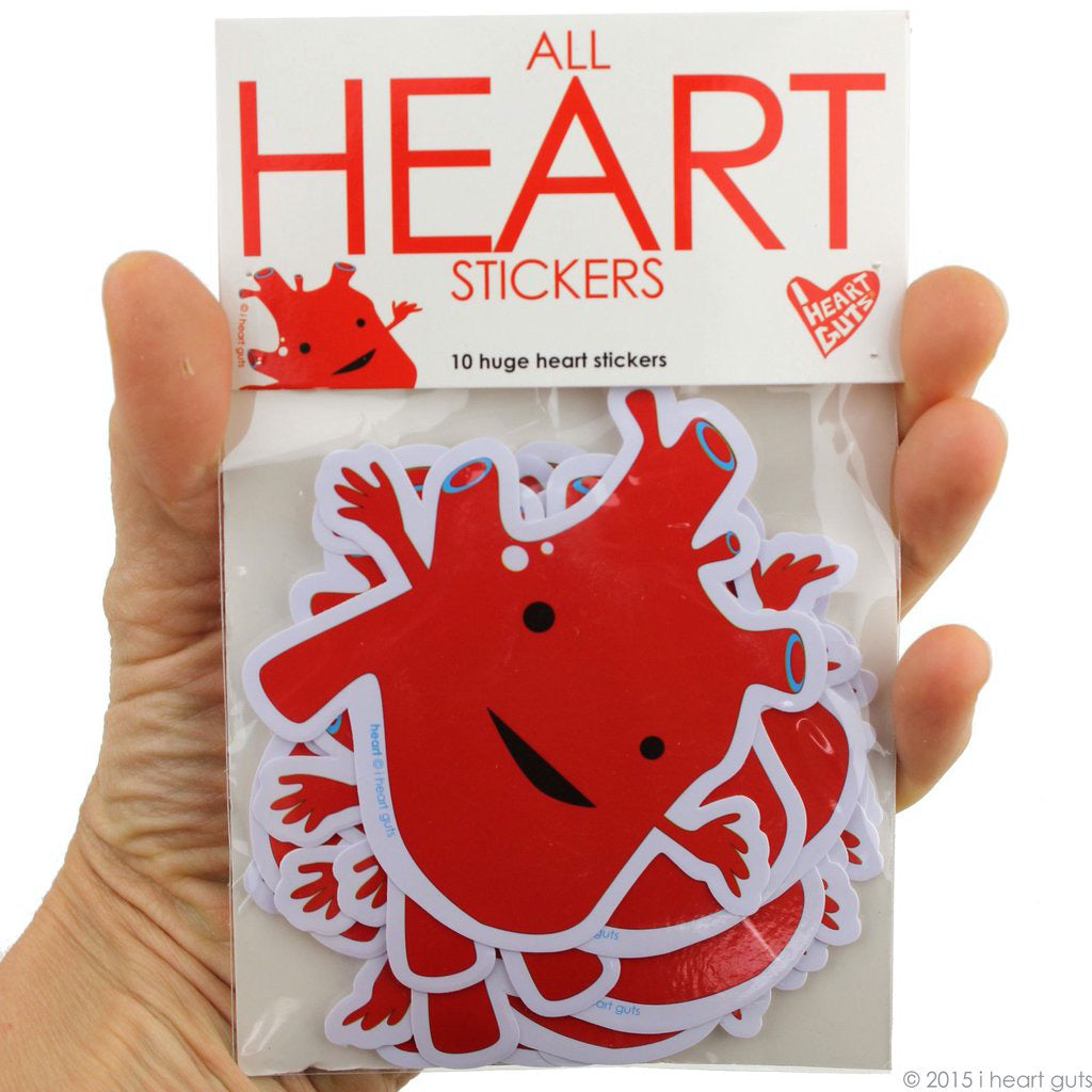 Heart Stickers Pack of 15 Package
