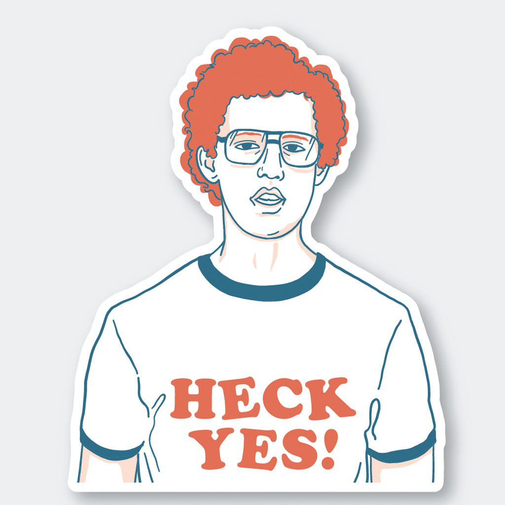 Heck Yes Napoleon Dynamite Sticker by Pike Street Press Outer Layer