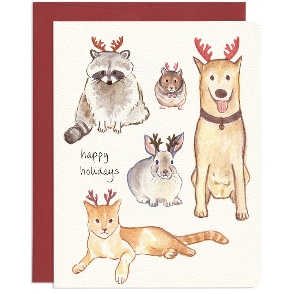 Holiday Antlers Card