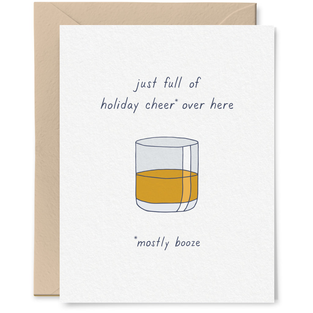 Holiday Cheers Booze Card