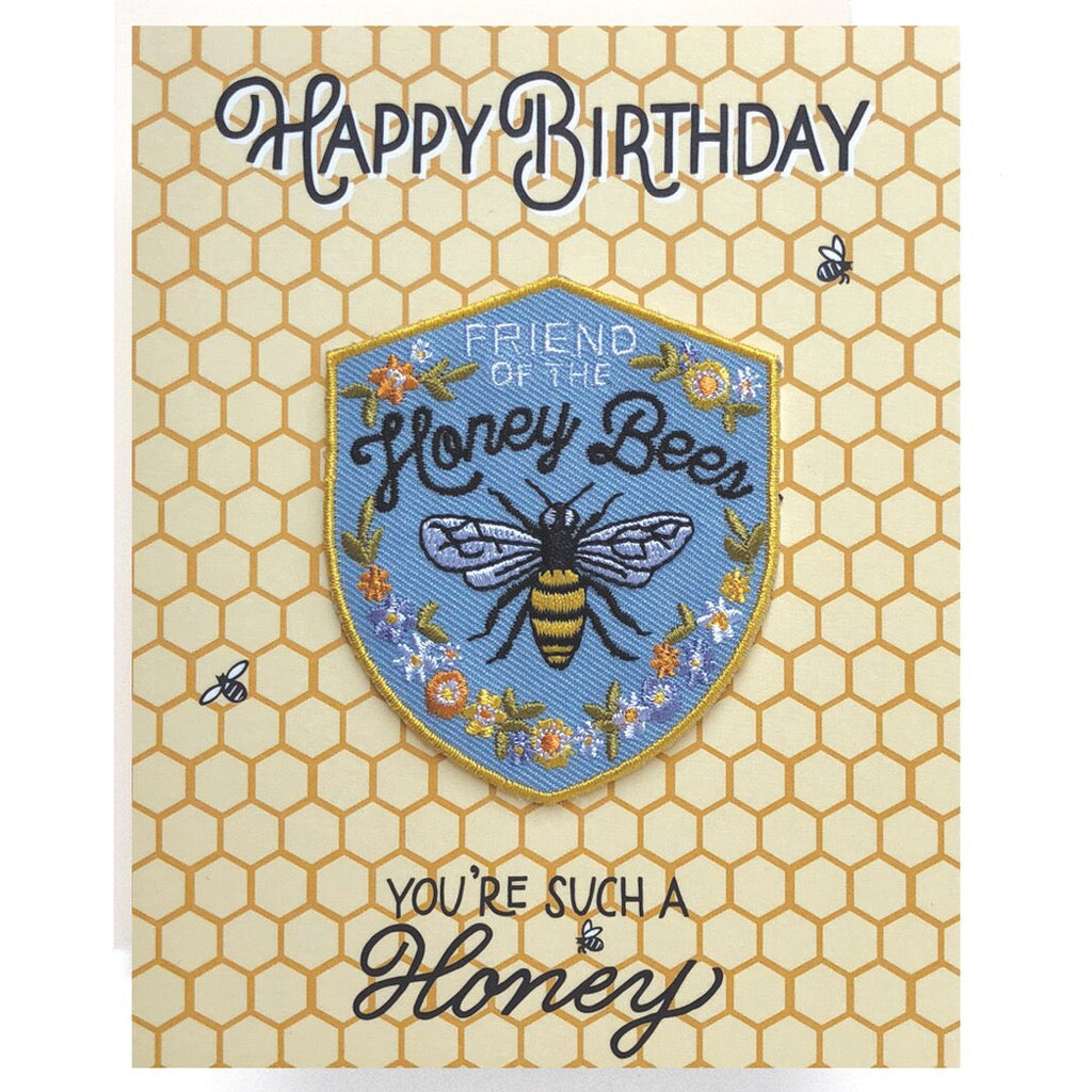 Honeybee Birthday Patch Card