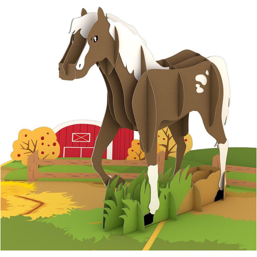 Horse 3D Pop Up Card