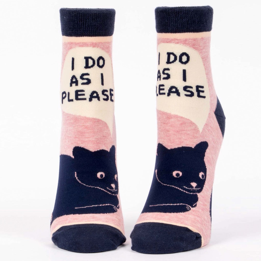 I Do As I Please Ankle Socks.