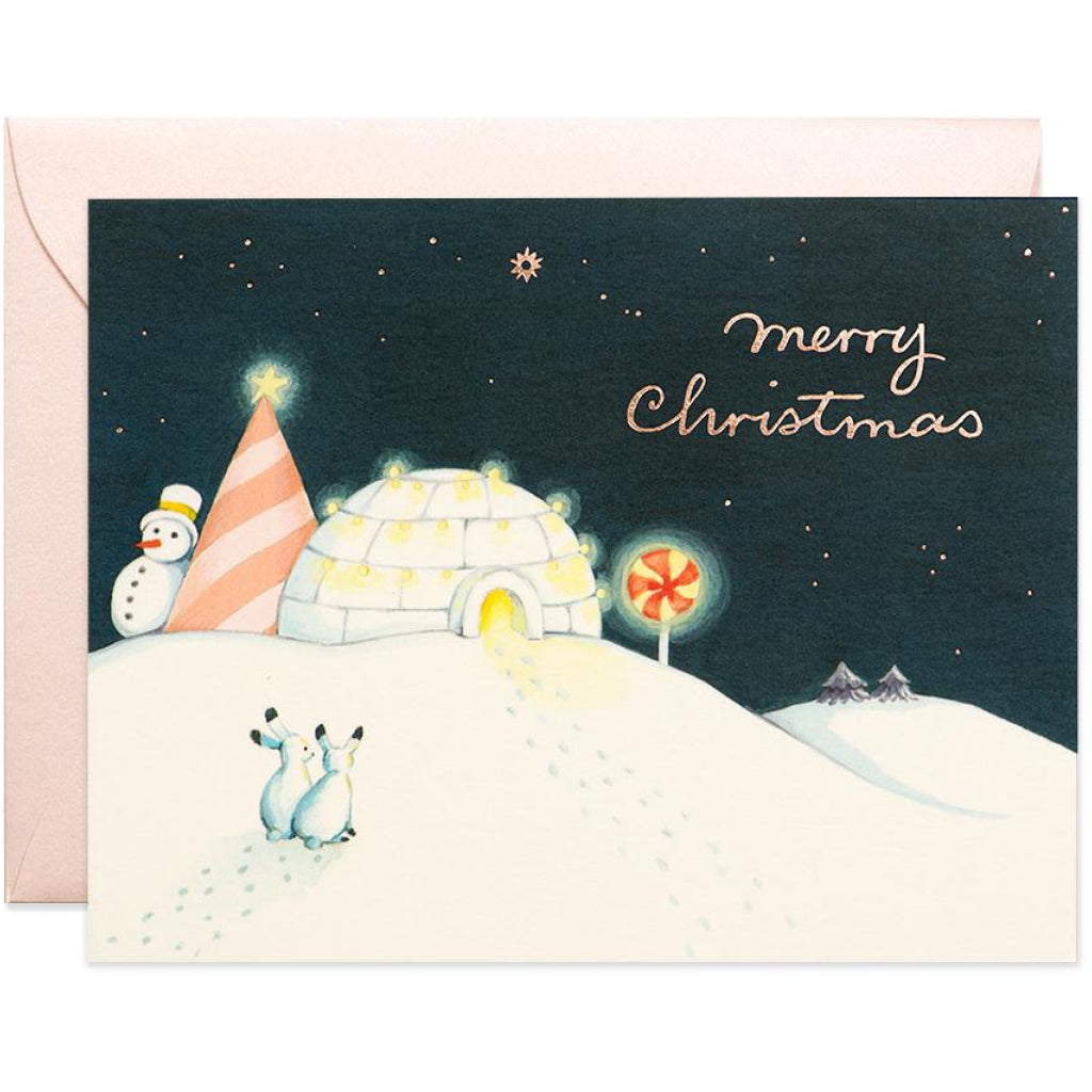 Igloo Christmas Card