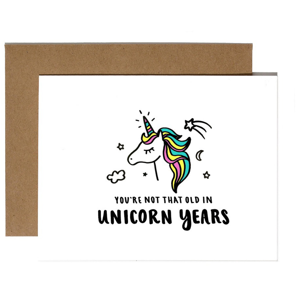In Unicorn Years Birthday Card