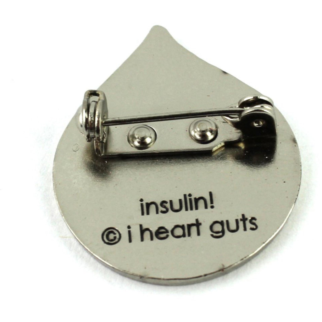 Insulin For The Win Lapel Pin Reverse