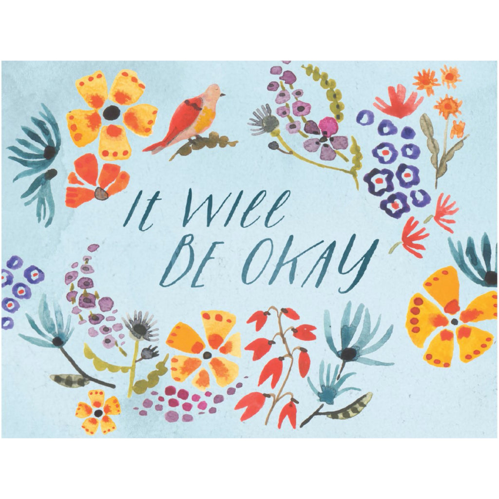 It Will Be Okay Floral Card
