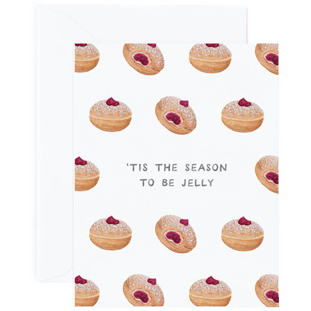 Jelly Donut Hanukkah Card