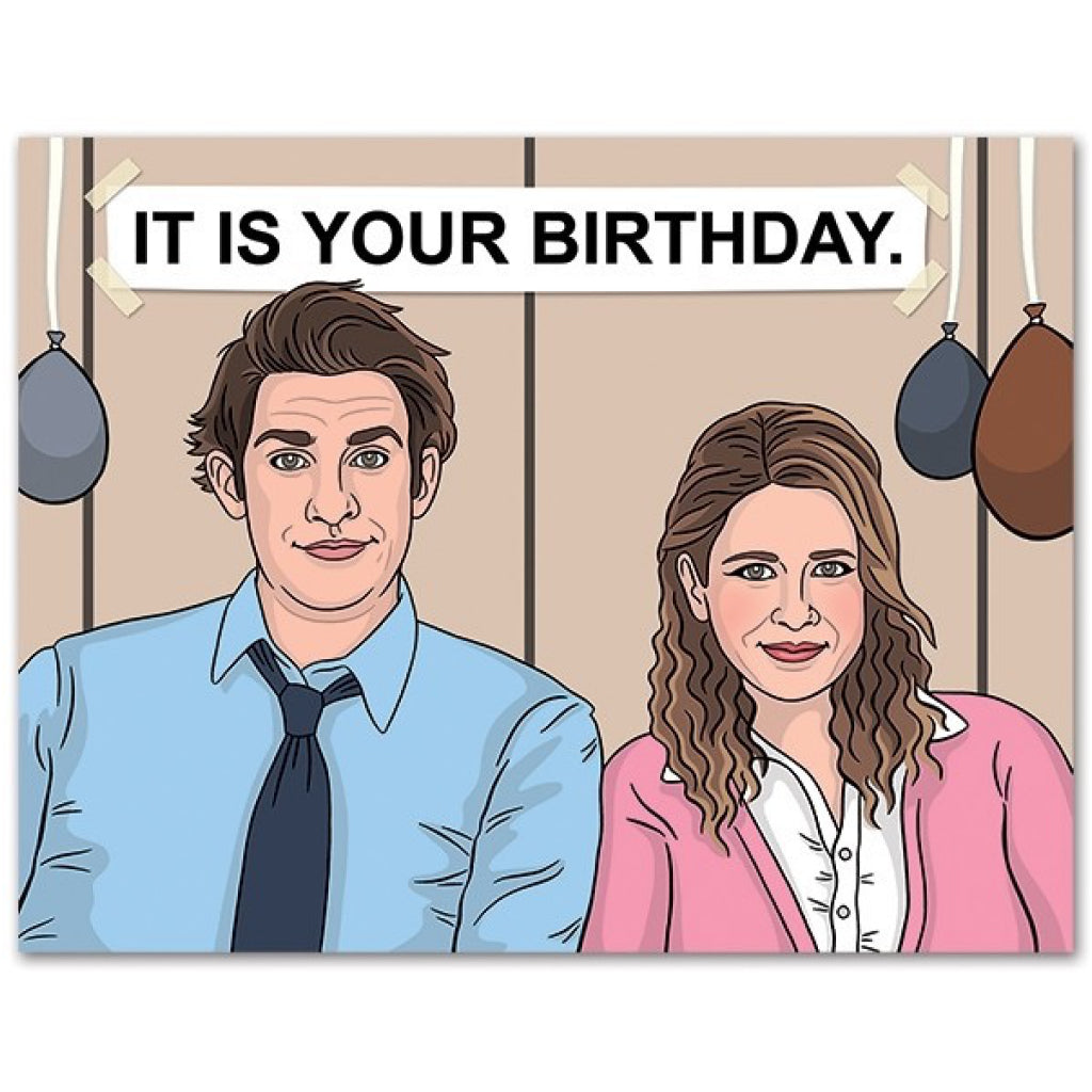 Jim & Pam The Office Birthday Card