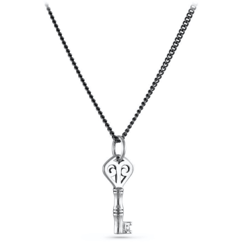 Key Small Silver Necklace