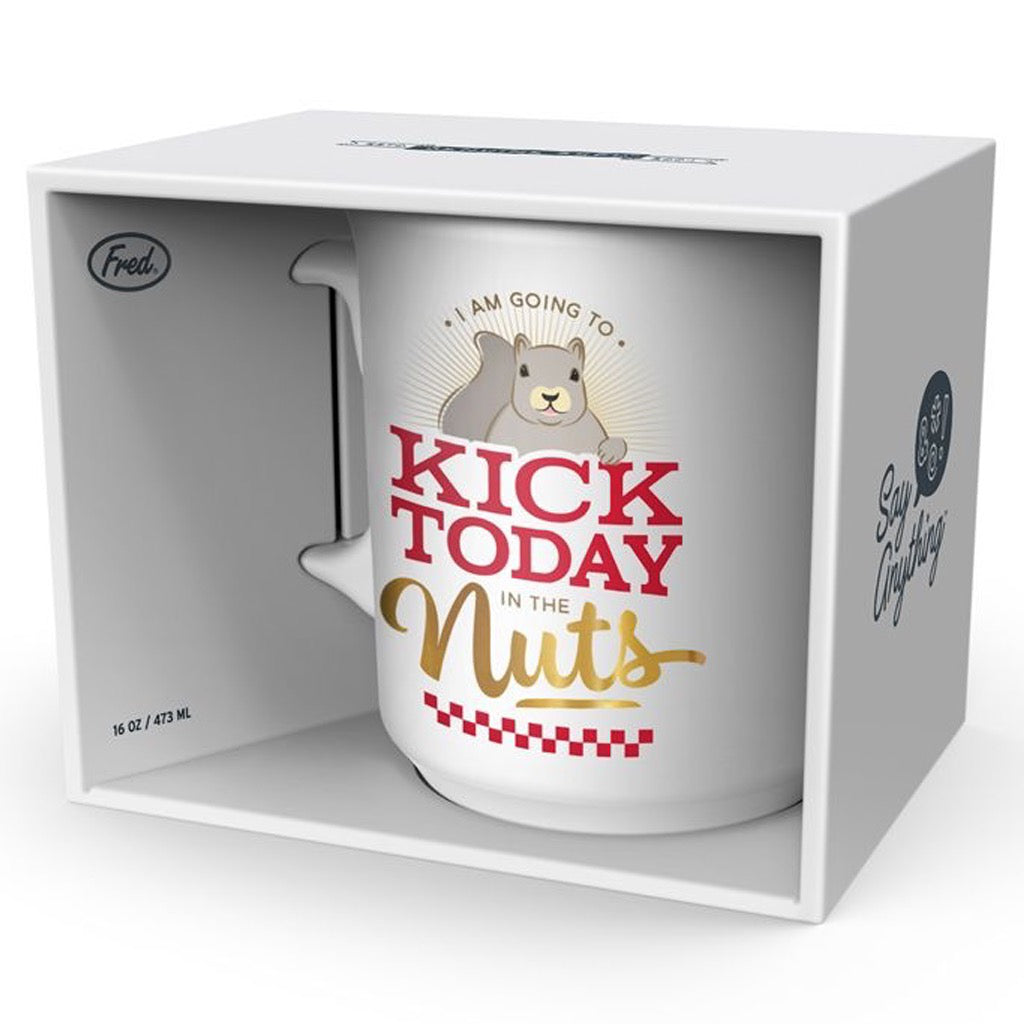 Kick Today In The Nuts Mug In Package