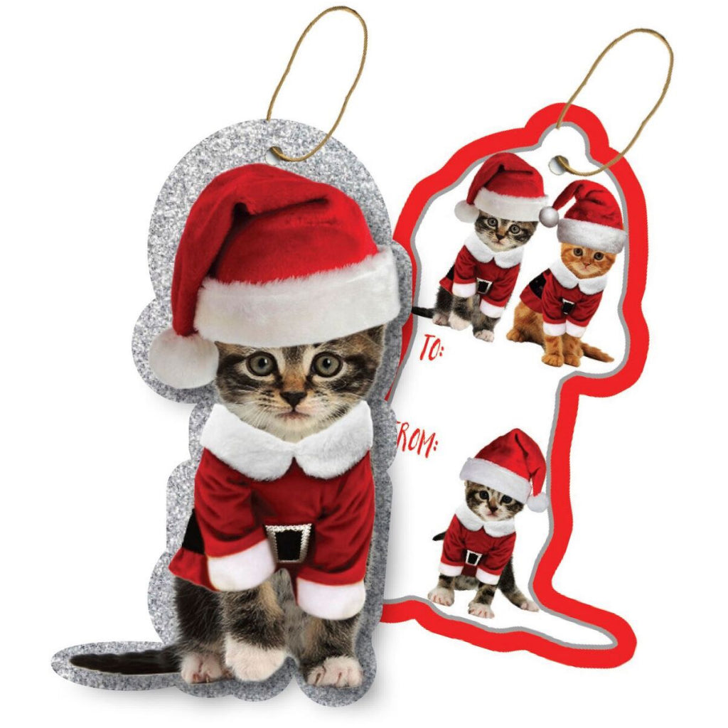 Kitty Christmas Tags With String
