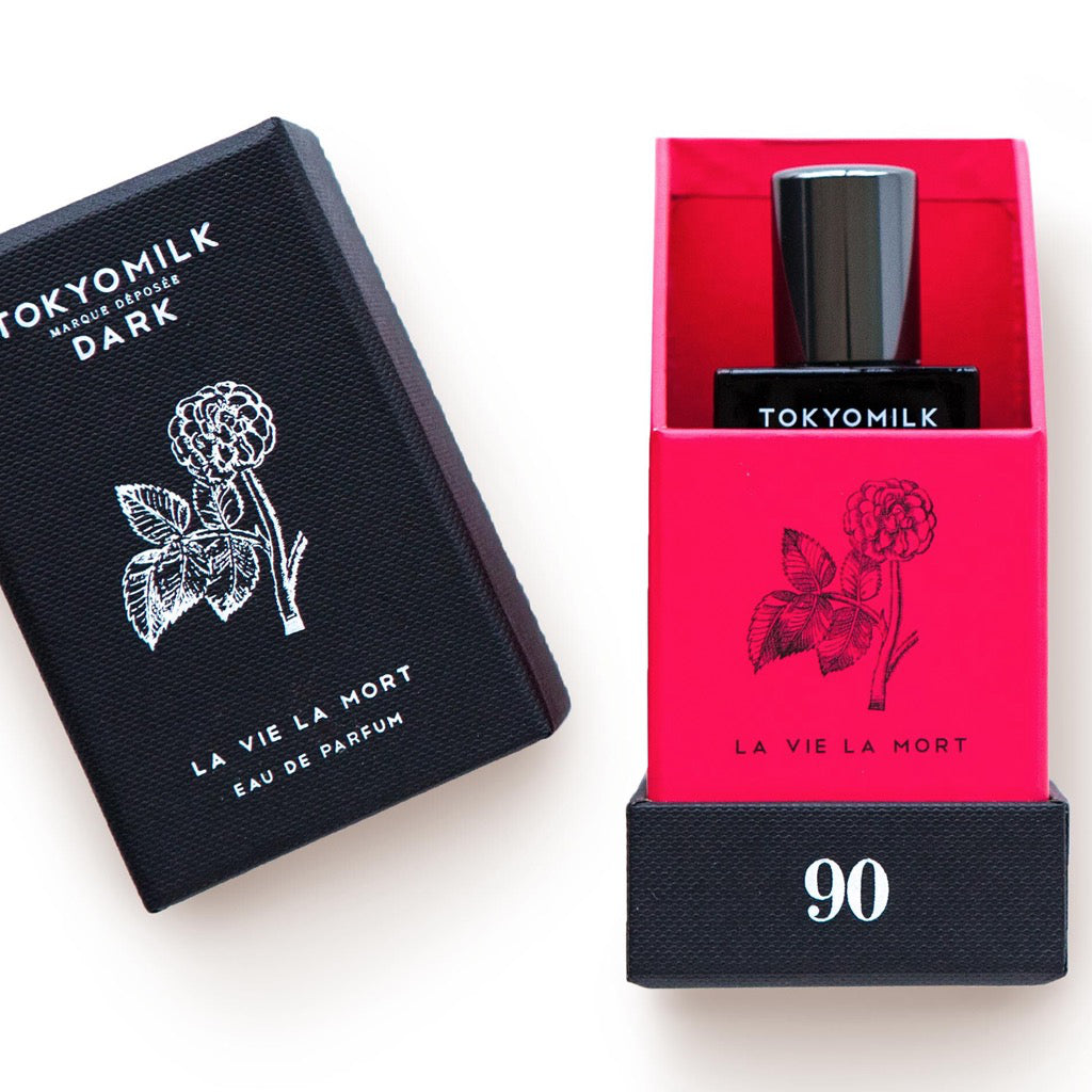 Packaging of La Vie La Mort Perfume.