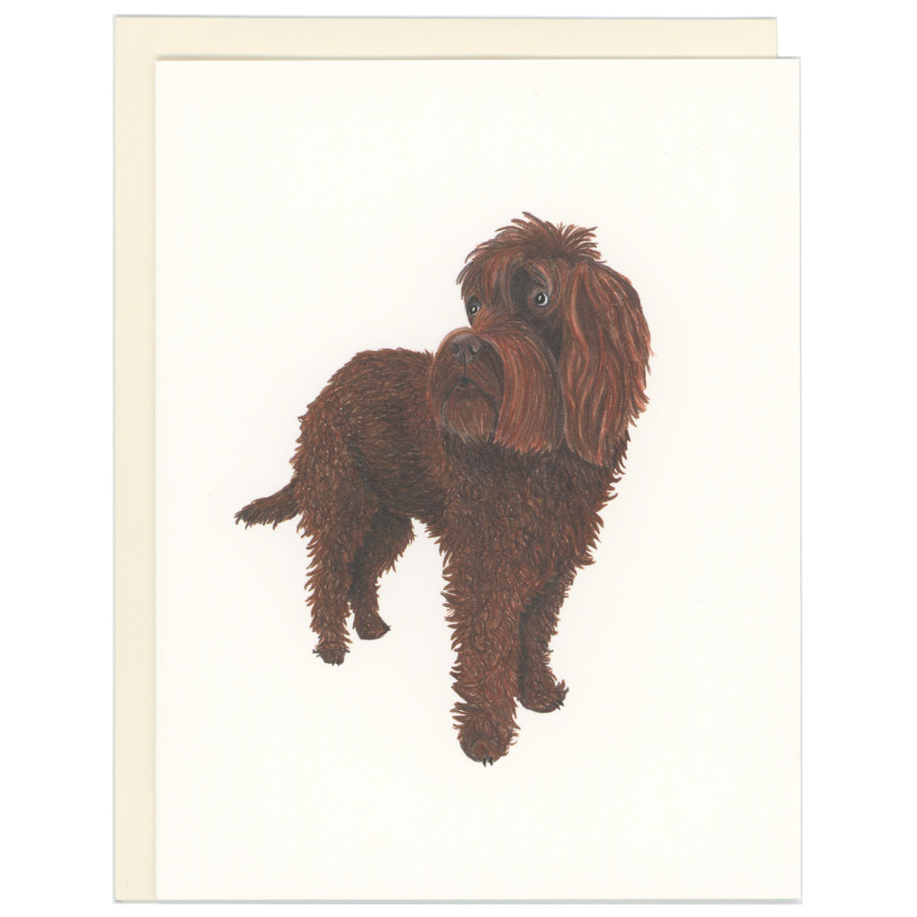 Labradoodle Dog Card