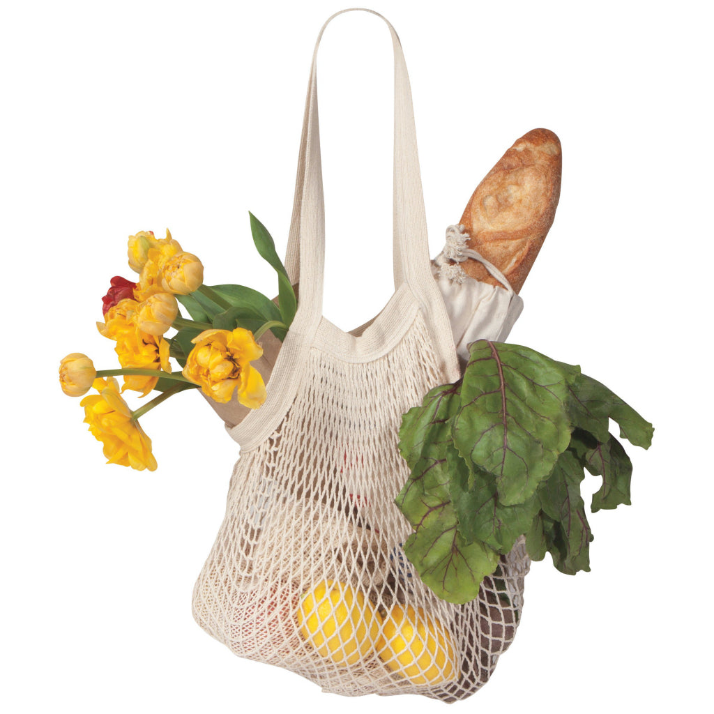 Le Marche Natural String Shopping Bag In Use