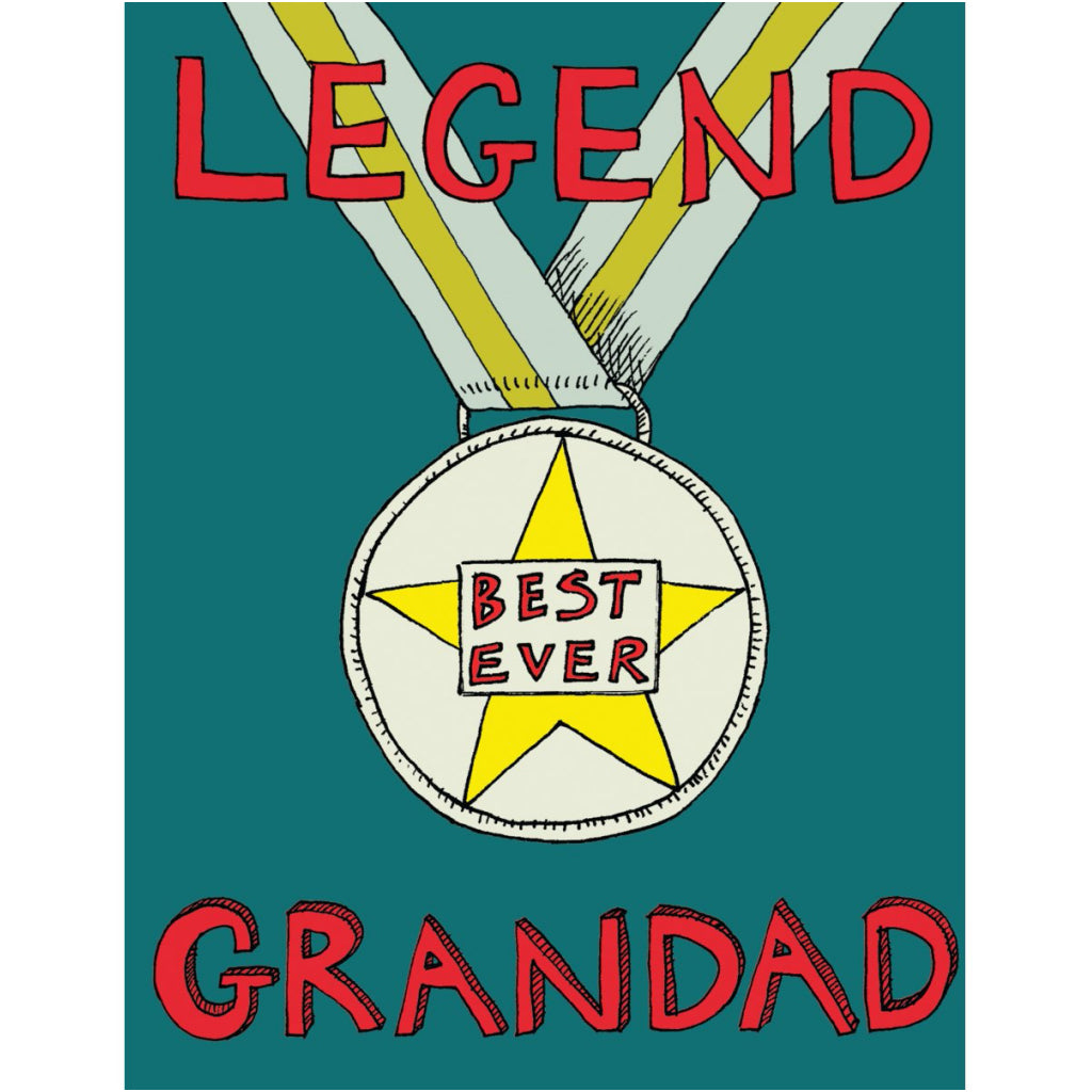 Legend Grandad Medal Card