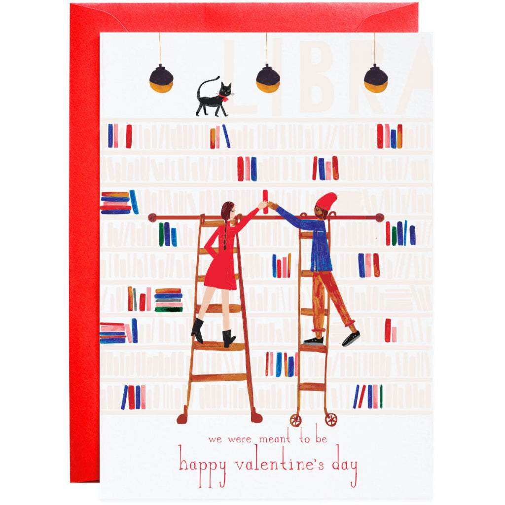 Library Valentine's Day Card