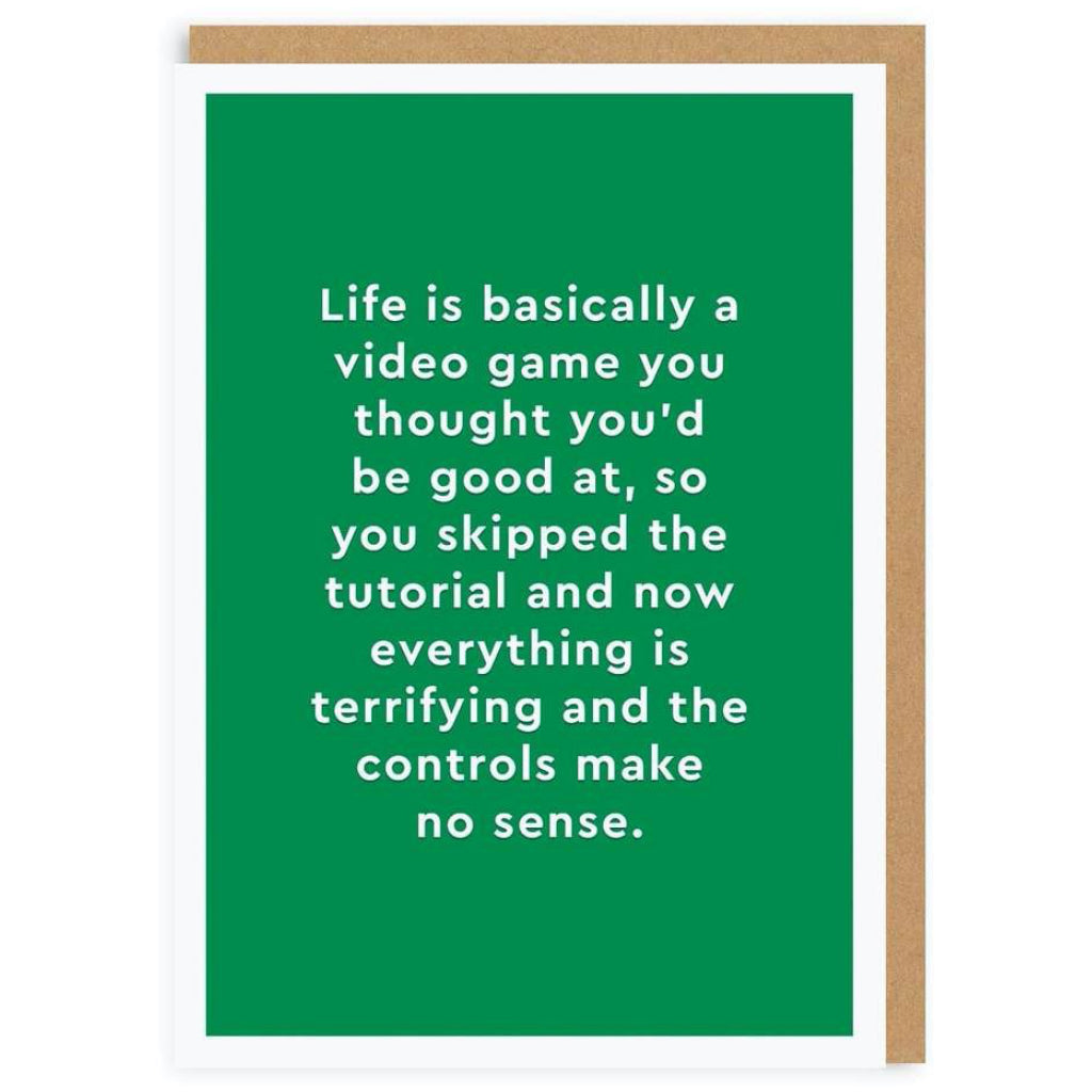 Life Is A Video Game Card