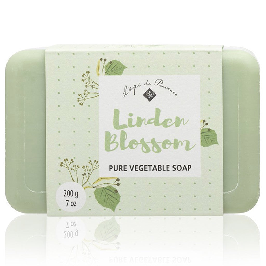 Packaging of Linden Blossom 200g Soap.
