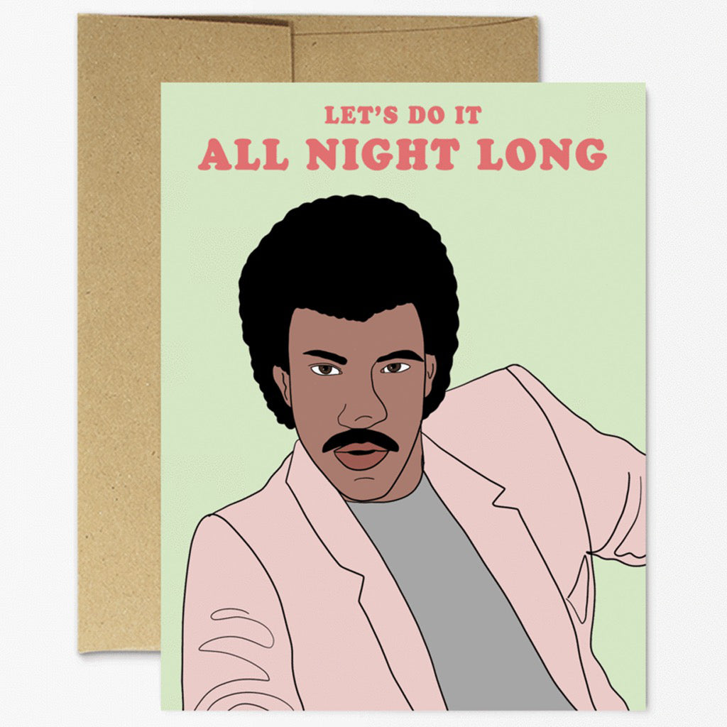 Lionel Richie All Night Card