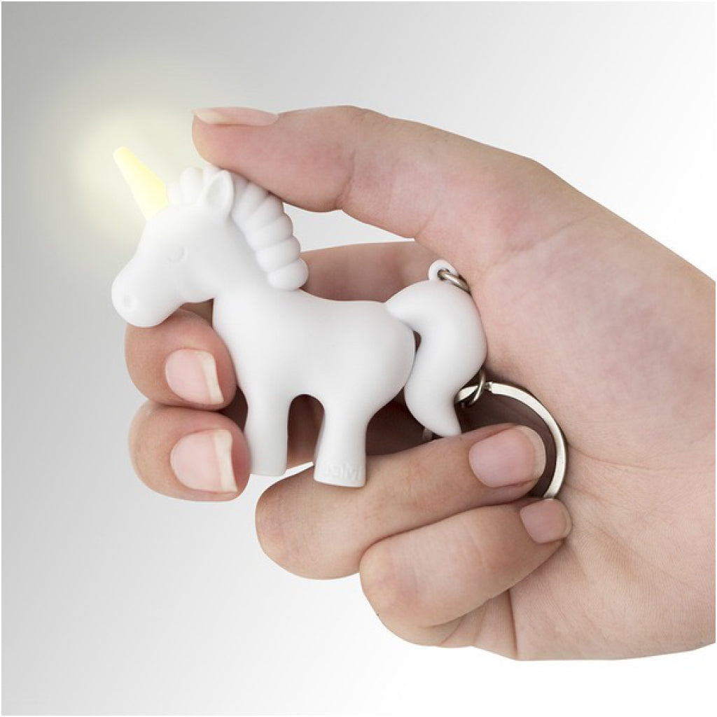 Lit up unicorn key chain