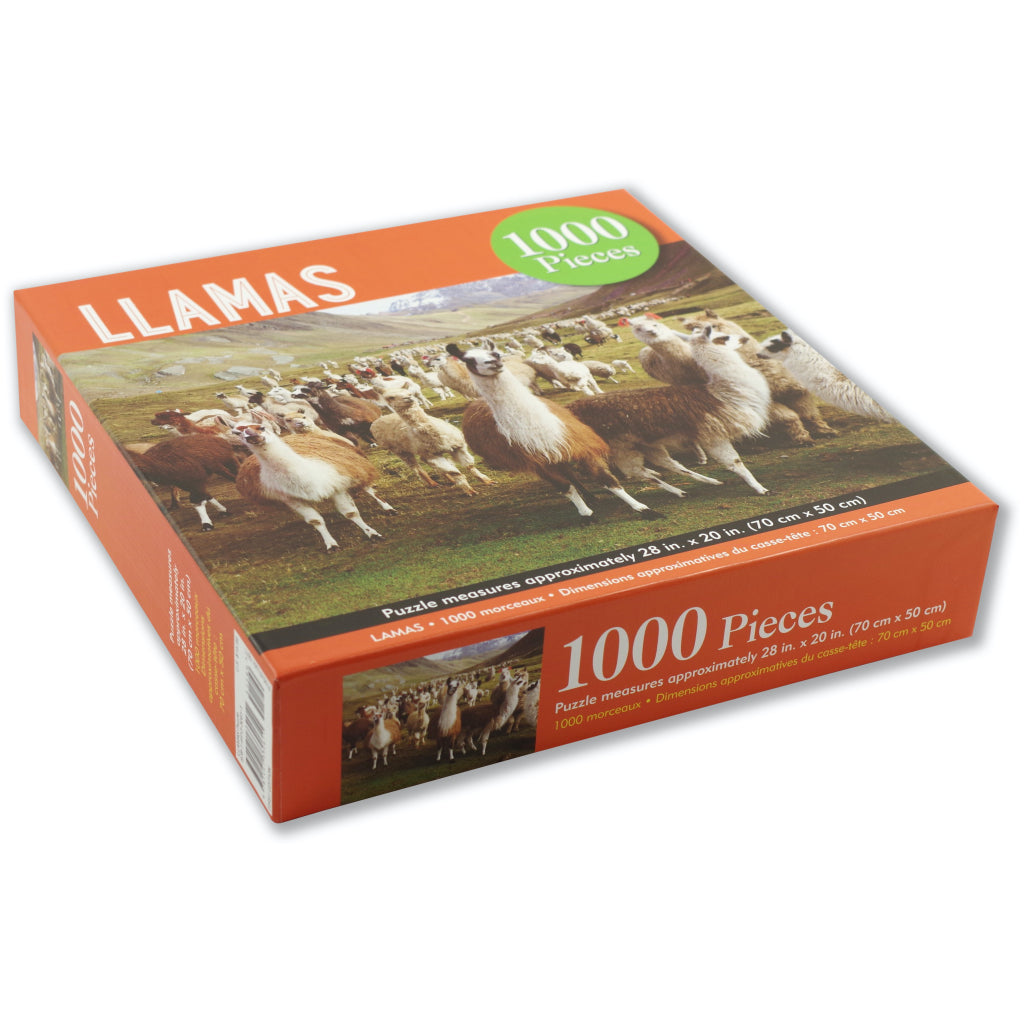 Llama 1000 Piece Puzzle Packaging
