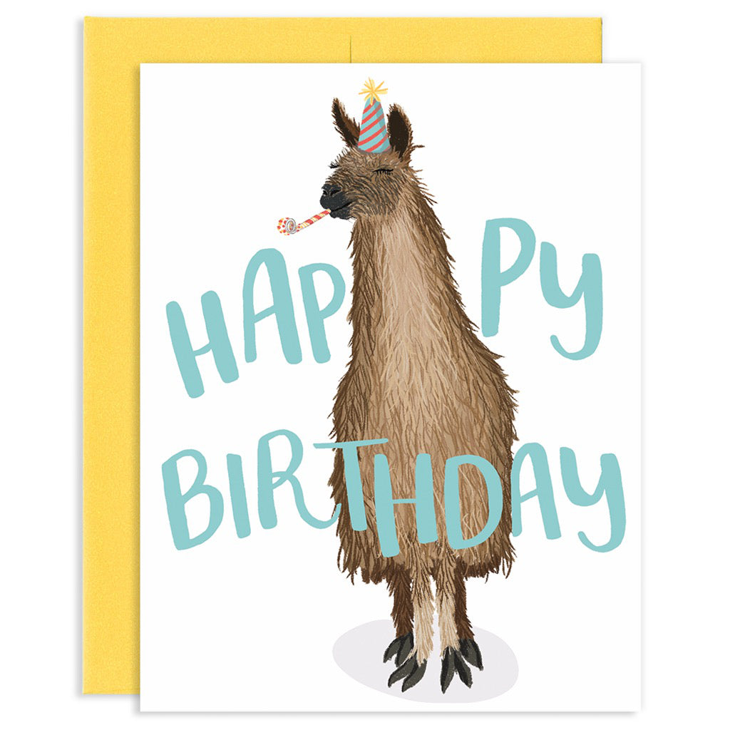 Llama Happy Birthday Card