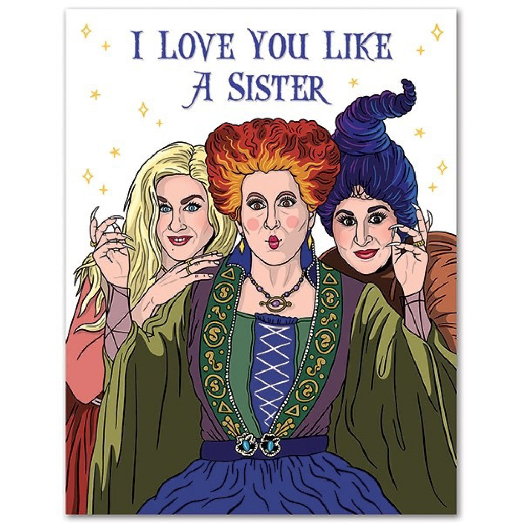 Love You Like A Sister Hocus Pocus Card