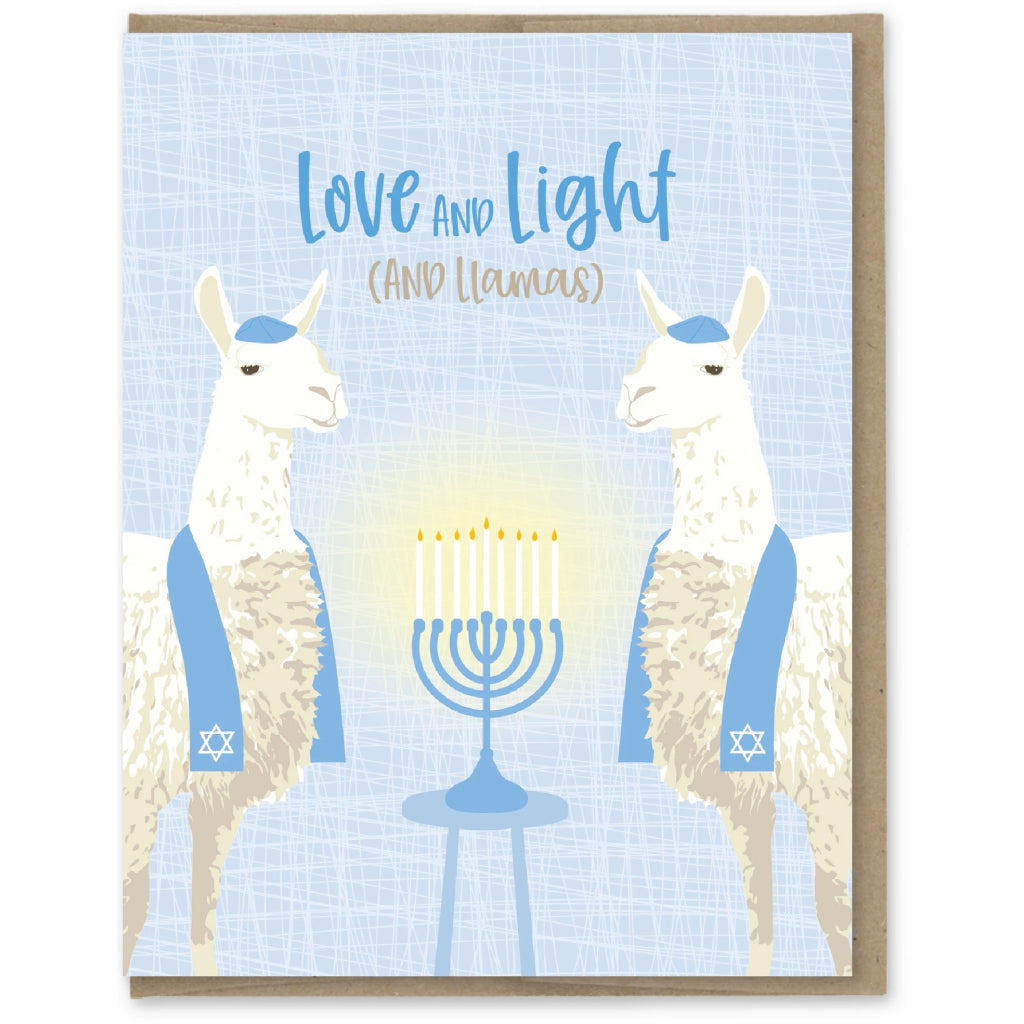 Love & Light & Llamas Card